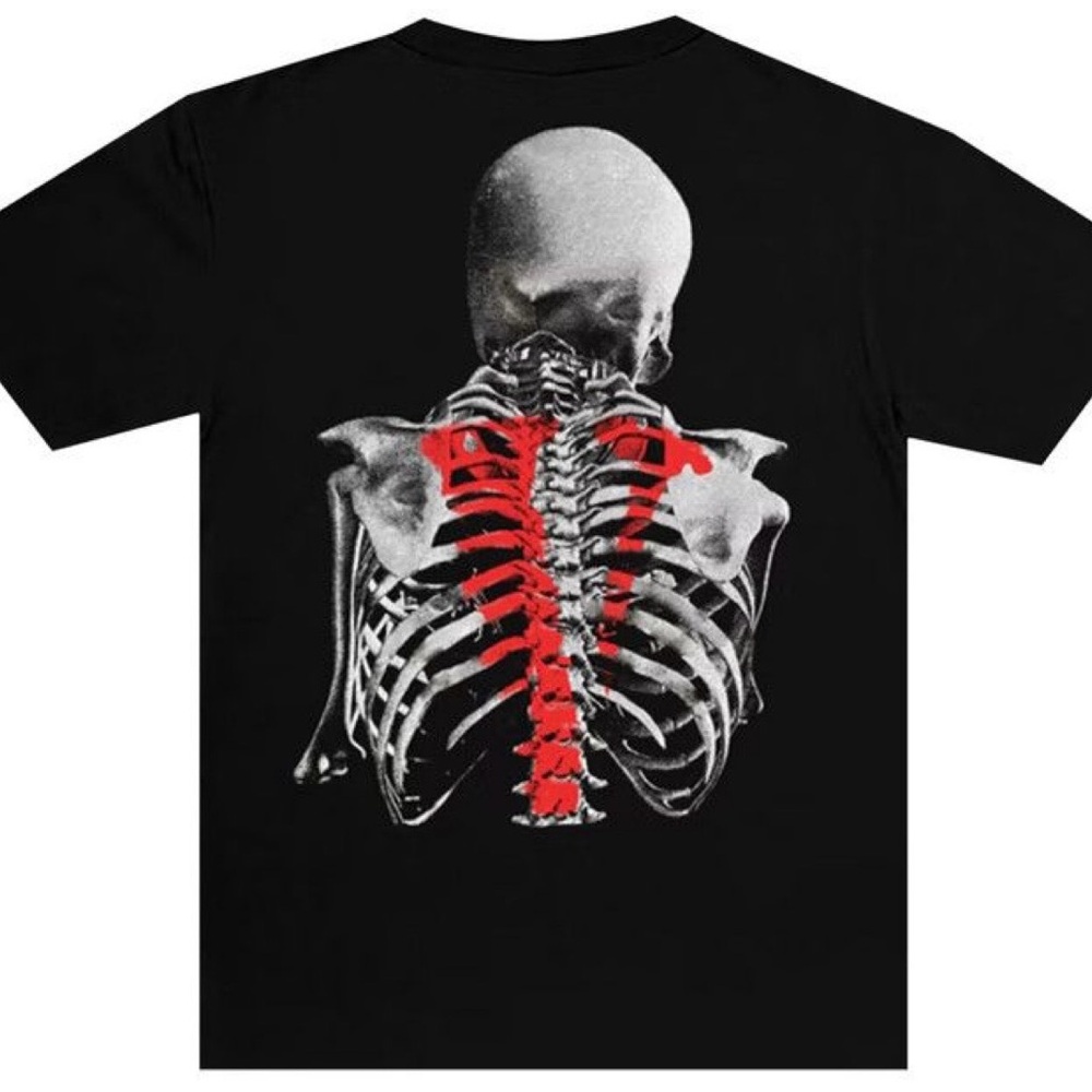 Vlone x Youngboy BLACK "BONES" Tee- Size S